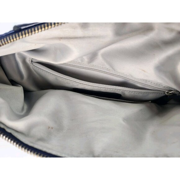 Coach Ashley Blue Patent Leather Satchel Handbag Purse F19449 - Picture 11 of 13